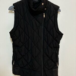 Marc New York Black Quilted Vest